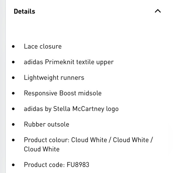 Adidas By Stella McCartney Ultraboost 20 Shoes, Size 8 - Picture 5 of 6